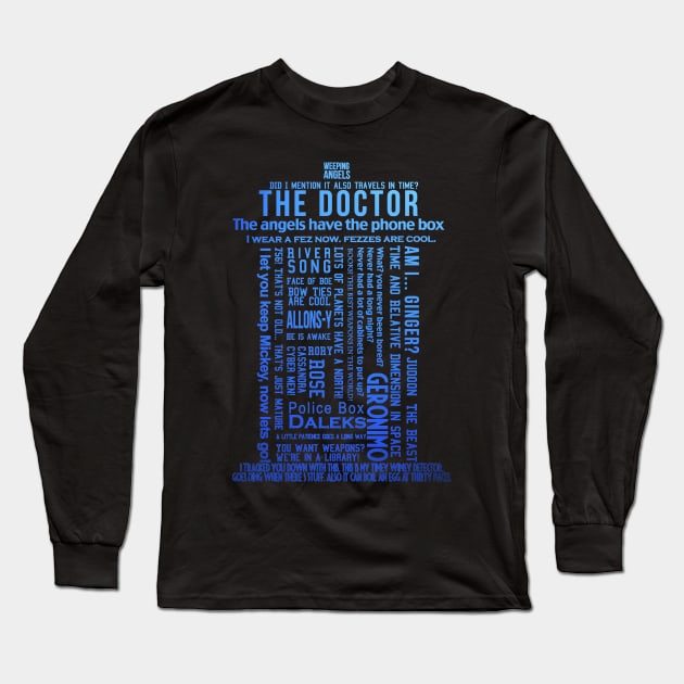 Typography Long Sleeve T-Shirt by JulietLake